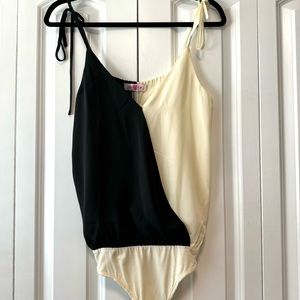 BuddyLove Colorblock Wrap Bodysuit